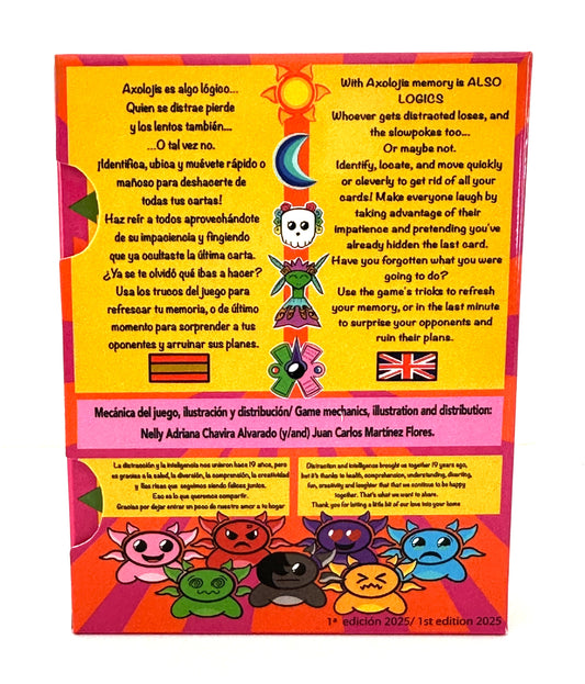 AXOLOJIS, Juego de cartas. ¡Haz match y sé el primero en deshacerte de tus AXOLOJIS!